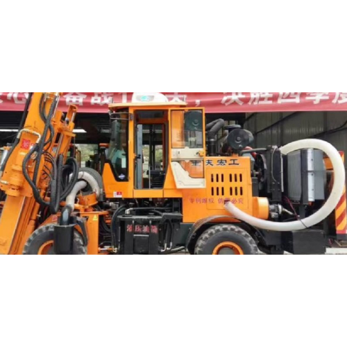 Loading Highway Guardrail drilling all-in-one machine